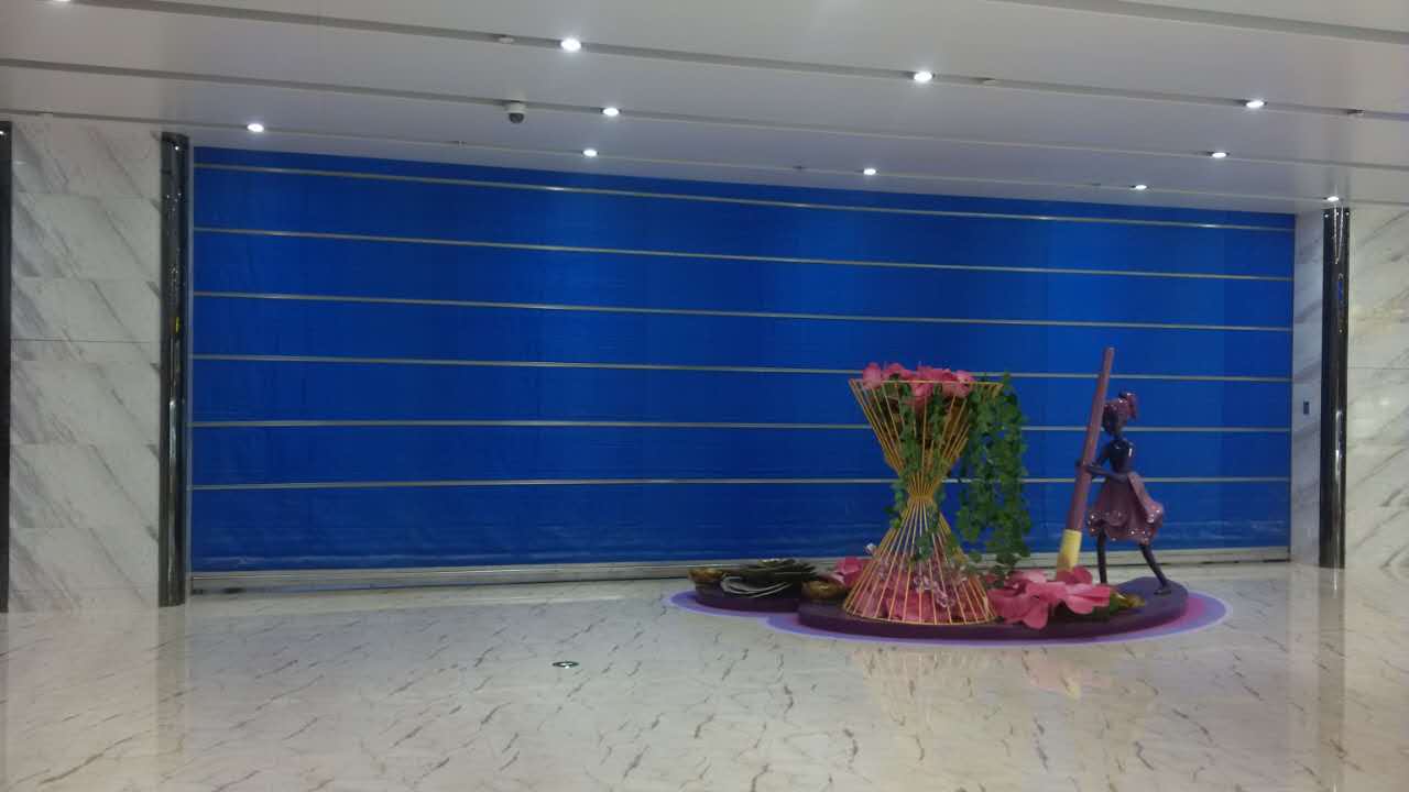 2017年12月10日臨汾明珠金（jīn）港防火卷簾門完美竣工驗收效果圖！