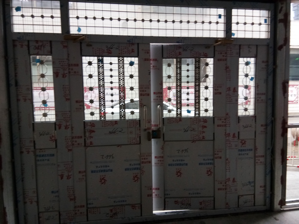 2020中鐵二建小區不鏽鋼樓宇門改造